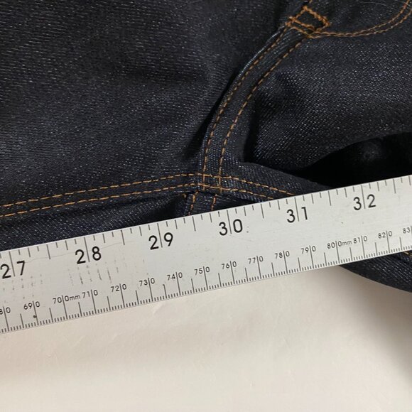 NWOT Mott & Bow Jeans Straight Mens 32x32 Fit 33x30 Rivington Raw Dark Wash Blue - Picture 14 of 14